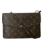 ルイヴィトン LOUIS VUITTON モノグラム ダブルラバット ショルダーバッグ ショルダーバッグ ブラウン M51815 ☆AA★
