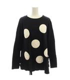 トクコプルミエヴォル TOKUKO 1er VOL カットソー ロンT Tシャツ ドット 水玉 長袖 9号 黒 ブラック 5209320410 /☆G