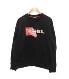 ディーゼル DIESEL スウェット トレーナー ロゴ プリント L 黒 ブラック /JS ■GY99
