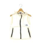 ザノースフェイス THE NORTH FACE パープルレーベル NP2908N ナイロンベスト フード S ホワイト アイボリー ネイビー /ES ■OS