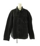 アダムエロペ Adam et Rope' ビックシルエットデニムジャケット Gジャン ステンカラー L 黒 /CX ■OS ■AD