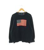 ポロ ラルフローレン POLO RALPH LAUREN 星条旗 コットン ニット セーター 長袖 XL 紺 /NR ■OS ■AD
