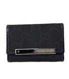グッチ GUCCI 6連キーケース GGキャンバス ブラック 1270・048・1147