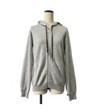 ルイヴィトン LOUIS VUITTON カシミアコットンパーカー ジップ フーディ モノグラム スウェット ニット RW171W OLM FBKC09 グレー