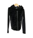 アルマーニエクスチェンジ A/X ARMANI EXCHANGE 切替ジップパーカー フーディ ニット S ブラック ■GY99