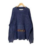 フェレジーンズ FERRE JEANS 91AWスウェット トレーナー クルーネック ヴィンテージ ネイビー ■GY99