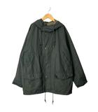 エディーバウアー EDDIE BAUER ハーフコート フーデット ヴィンテージ ラグラン 黒タグ L カーキ