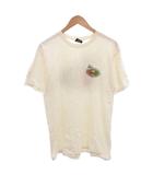 ステューシー STUSSY rasta oval pig dyed Tシャツ ロゴ プリント メキシコ製 M 白 ホワイト /FF ■GY35