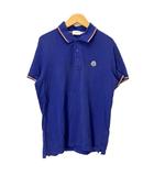 モンクレール MONCLER ポロシャツ シャツ カットソー ワッペン 半袖 M パープル 151-091-83456-00