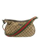 グッチ GUCCI ショルダーバッグ GGキャンバス シェリーライン 茶 ブラウン 122790 /YT ■OH