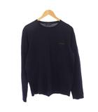プラダ PRADA Tシャツ カットソー 長袖 クルーネック L 紺 /BM