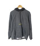 アディダス adidas ハーフジップパーカー フーディ トレフォイル XO グレー