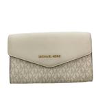 コースマイケルコース Kors michael kors セカンドバッグ クラッチ レザー 総柄 白 ホワイト /FF ■GY06