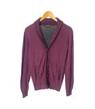 エムケーミッシェルクランオム MK MICHEL KLEIN HOMME カーディガン ニット ショールカラー 長袖 46 ボルドー系