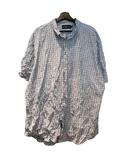 ポロ バイ ラルフローレン Polo by Ralph Lauren チェックシャツ ビッグサイズ 古着 半袖 3XL ブルー ■GY06