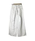 ジョンローレンスサリバン JOHN LAWRENCE SULLIVAN タグ付き RIGID DENIM WIDE PANTS デニムパンツ ジーンズ ワイド  JLSW-01-S S ホワイト