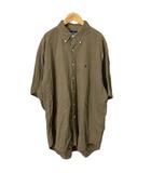 オーバーサイズシャツ ボックスシルエット 古着 オールド XL 半袖 ブラウン
