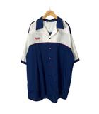 キングルイ King Louie 80s ヴィンテージシャツ エポレット 半袖 XL ホワイト ブルー