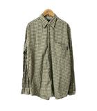 ステューシー STUSSY OLD 紺タグ チェックシャツ 長袖 ヴィンテージ S ベージュ