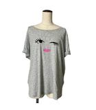 ケイトスペード KATE SPADE EYE TEE プリント カットソー 半袖 Tシャツ クルーネック XL グレー