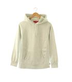 シュプリーム SUPREME トーナルエンブロイダードフーデッドスウェットシャツ Tonal Embroidered Hooded Sweatshirt フーディー 長袖 ロゴ刺繍 裏起毛 M ライトグレー /YT