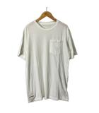 クロムハーツ CHROME HEARTS ポケット付きTシャツ クロスパッチ CHプラス スクロールラベル S ホワイト 2212-304-6401