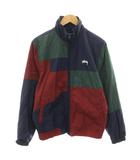 パネルトラックジャケット Panel Track Jacket ナイロンジャケット アウター ロゴ刺繍 S 紺 ネイビー 緑 グリーン 赤 レッド 115456 /YT