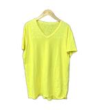 マルタンマルジェラ Martin Margiela AIDS TEE エイズTシャツ Vネック カットソー 半袖 ここのえ期 M イエロー 30GC899 20299