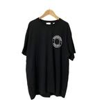 バーバリー BURBERRY サークルラバーロゴプリント Tシャツ カットソー クルーネック M ブラック 8034558