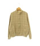 オーラリー AURALEE SILK LINEN NEP CHECK ZIP BLOUSON ブルゾン ジャケット チェック 0 ベージュ マルチカラー A26SB03SN /CX ■OS