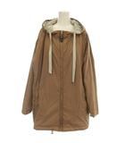 マックスマーラ MAX MARA 21年製 The CUBE ザキューブ マウンテンパーカー ナイロン ジャケット ポーチ付 38 ベージュ 902113276 /☆G