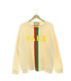 グッチ GUCCI スウェット トレーナー プリント ナチュラル L アイボリー /SS ■OS ■OH ■GY18