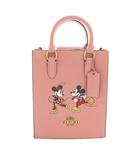 コーチ COACH ディズニー Disney ハンドバッグ ショルダーバッグ 2way レザー ミッキー&ミニー ピンク CN023 /YT