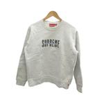 シュプリーム SUPREME 18AW World Famous Crewneck ワールドフェイマス クルーネック スウェット トレーナー 裏起毛 S ライトグレー ロゴ 刺繍 長袖 トップス /YU ■GY18