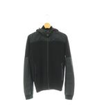 プラダ PRADA ナイロン ニット ジップアップパーカー ジャケット ブルゾン フーディ 44 紺 ネイビー /CX ■OS