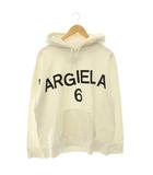 エムエムシックス メゾンマルジェラ MM6 Maison Margiela 22SS s52gu0161 パーカー スウェット ロゴ M ホワイト ブラック /ES ■GY01