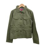 トミーガール tommy girl ミリタリージャケット カーキ 無地 長袖 Sサイズ