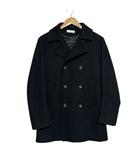 B&Y ユナイテッドアローズ BEAUTY&YOUTH ビューティー&ユース 長袖ピーコート 無地 ウール 黒 ブラック S
