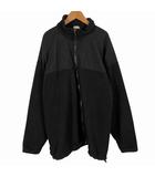  US NAVY フリースジャケット ライナー フルジップ 長袖 黒 ブラック Large long