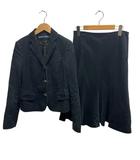ラルフローレン RALPH LAUREN コーデュロイ スカートスーツ セットアップ ジャケット 7号 Sサイズ相当 ブラック