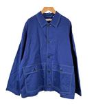 ユニクロ UNIQLO カバーオール ワークジャケット 長袖 青 ブルー L