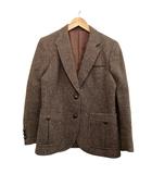 バーバリーズ Burberrys ツイードジャケット ウール100% 厚手 パッチポケット ブラウン系 サイズ7AB2 S相当