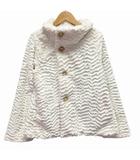 パタゴニア Patagonia フリースジャケット 長袖 ロゴ ホワイト XL