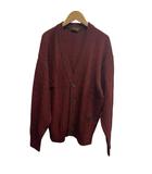 アラミス ARAMIS ニットカーディガン セーター メランジニット Mサイズ ブラウンレッド系