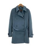 マックスマーラ MAX MARA ウールコート Pコート アウター ブルー系 42 LL相当