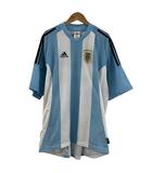 アディダス adidas 02-03アルゼンチン代表ユニフォーム ゲームシャツ ストライプ Tシャツ カットソー ロゴ スカイブルー