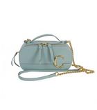 クロエ CHLOE クロエシー ミニバニティバッグ チェーン ショルダーバッグ ブルー