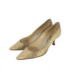 ジミーチュウ JIMMY CHOO WATERSNASKE MATURAL ヒール パイソン パンプス 35 マルチカラー NAOMI/1