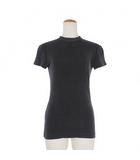 バレンシアガ BALENCIAGA デムナ期 ストレッチ コンパクト Tシャツ カットソー 半袖 バックリボン M チャコールグレー 457607
