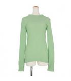 ジルサンダー JIL SANDER 23SS Long Sleeve Crinkle Top ロングスリーブ カットソー 長袖 34 グリーン 緑 J02NH0006 J74450 国内正規